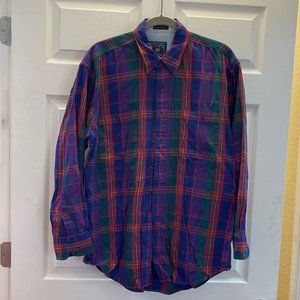 Chaps Multi Plaid Men's Long Sleeve Shirt